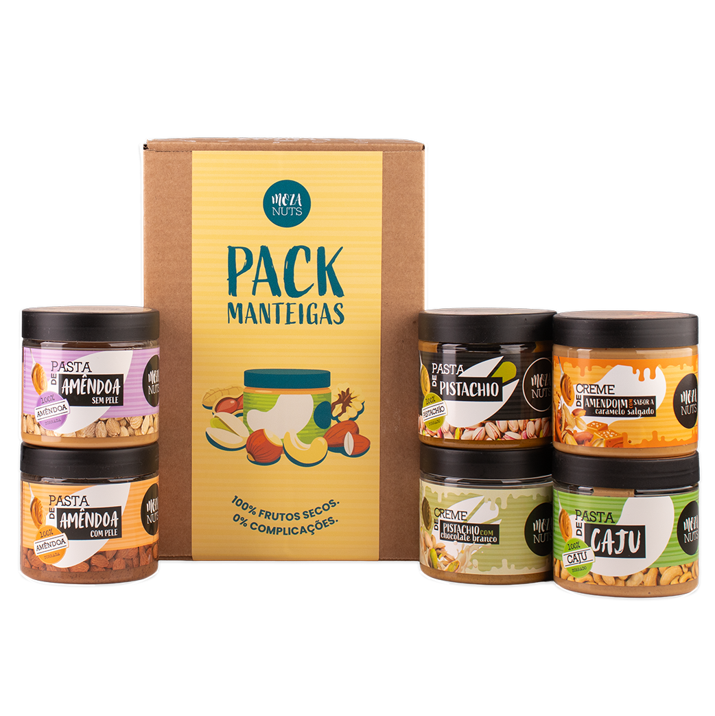 Pack Manteigas Mais Vendidas Moza Nuts